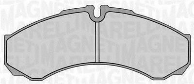 MAGNETI MARELLI 363916060283 -  Комплект тормозных колодок, дисковый тормоз